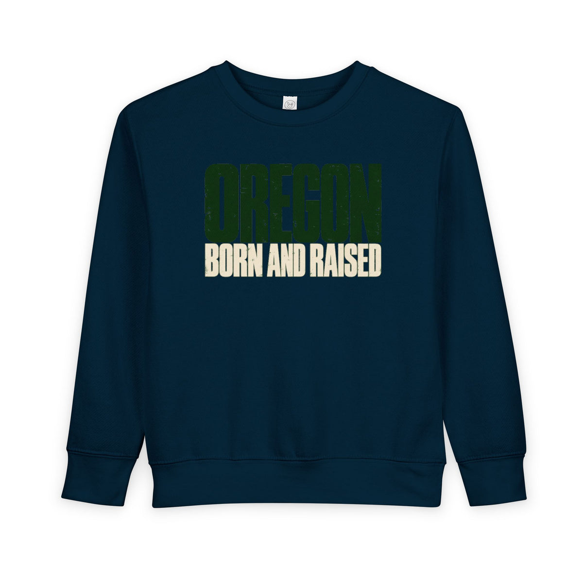 Oregon Born and Raised Streetwear Unisex Toddler Sweatshirt