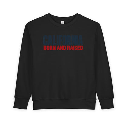 California Born and Raised Minimal Modern Unisex Toddler Sweatshirt