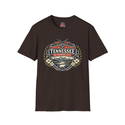 Tennessee Heritage Badge Unisex Softstyle T Shirt State Pride Graphic Tee Collections FS03