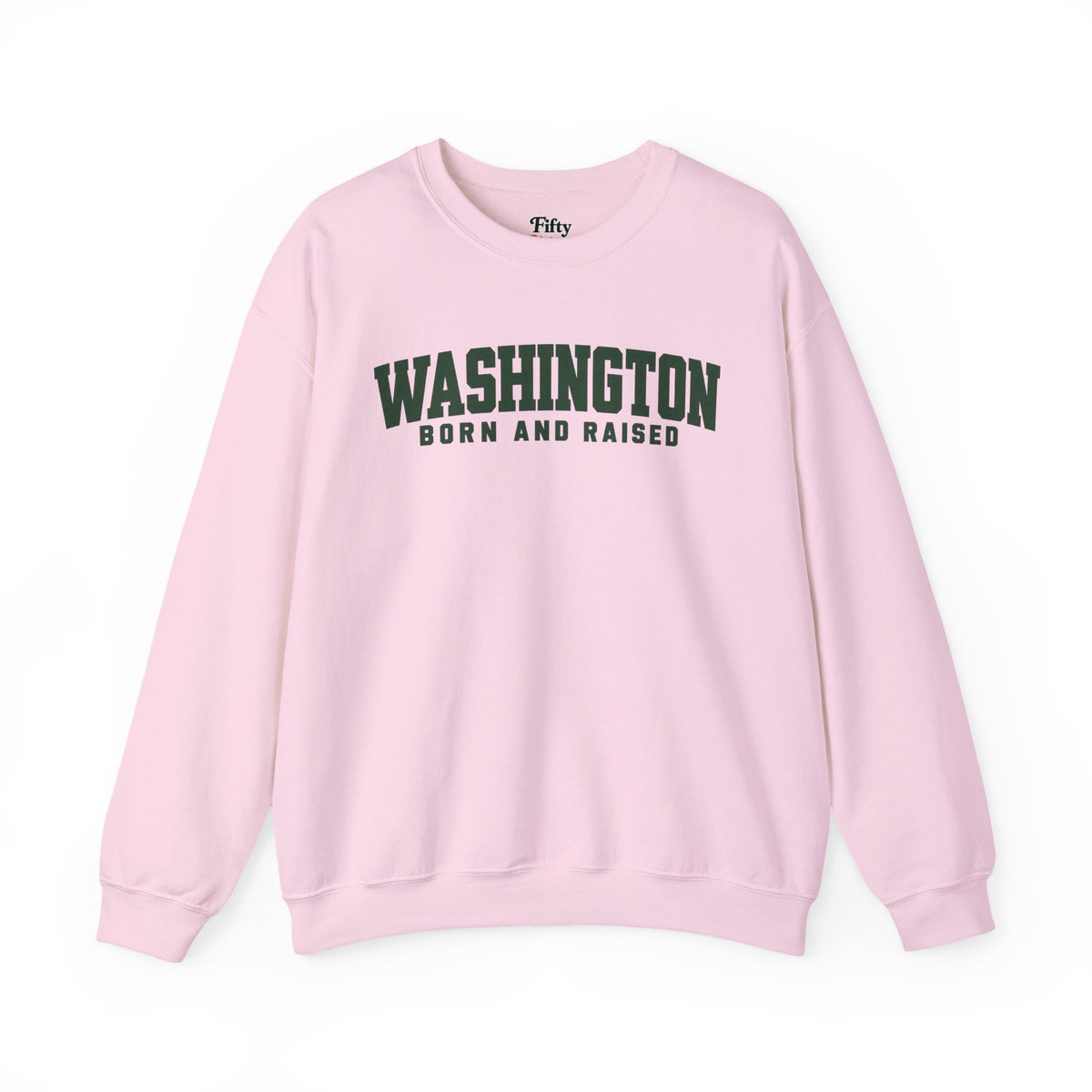 Washington Born and Raised Minimal Modern Unisex Sweatshirt Graphic