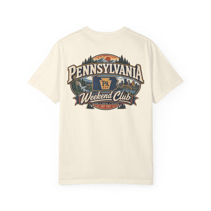 Pennsylvania Weekend Club Unisex Comfort Color 1717 Streetwear Graphic Tee