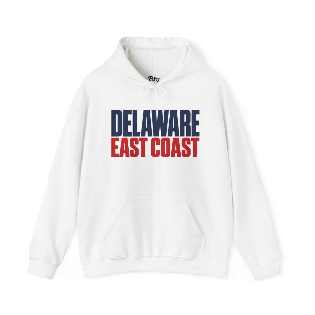 Delaware East Coast Unisex Hoodie State Name Graphic