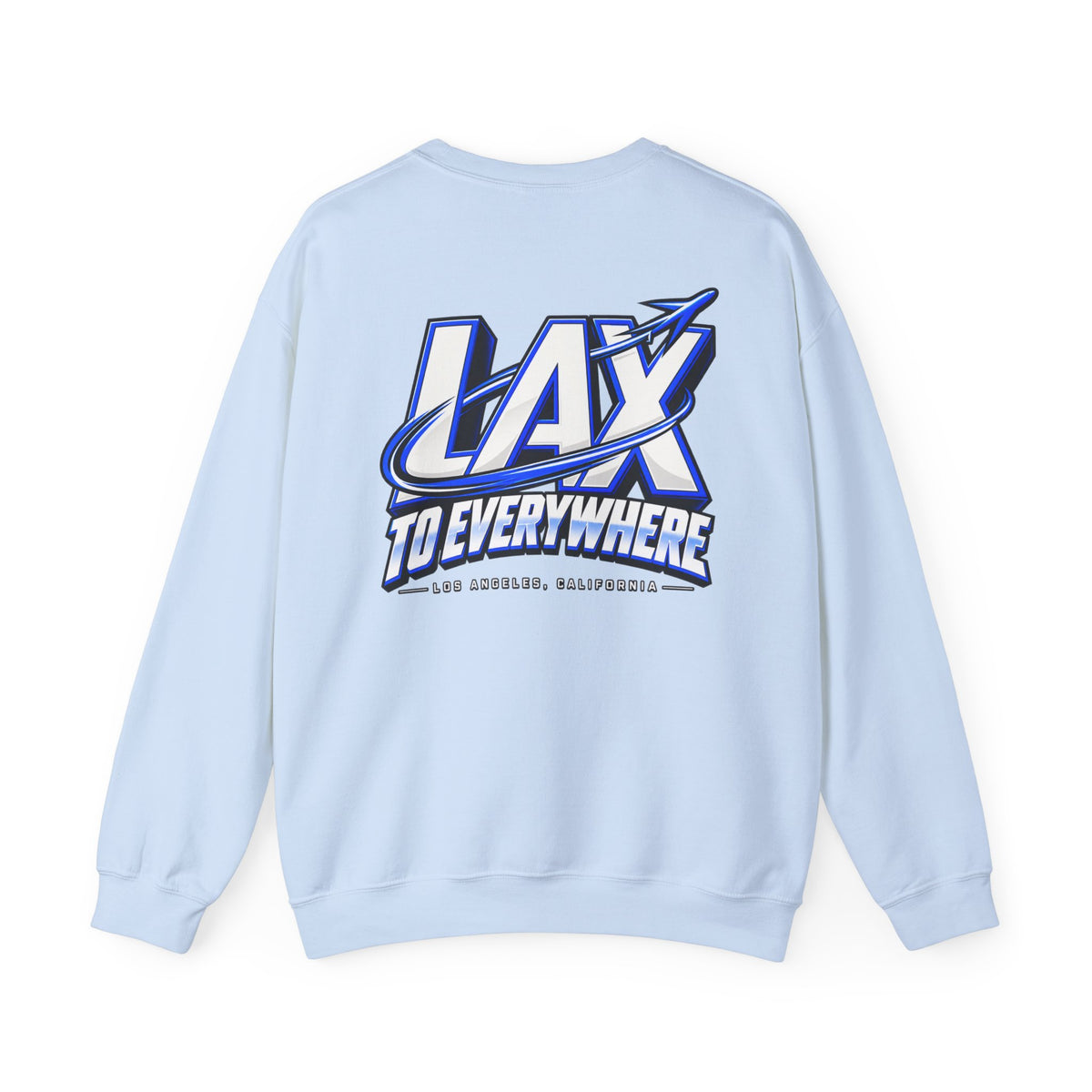 Lax To Everywhere Los Angeles Unisex Crewneck Sweatshirt Graphic