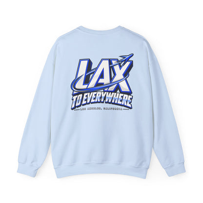 Lax To Everywhere Los Angeles Unisex Crewneck Sweatshirt Graphic