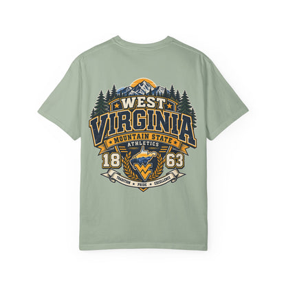 West Virginia Mountain State Athletics Unisex Comfort Color 1717 Streetwear Graphic Tee