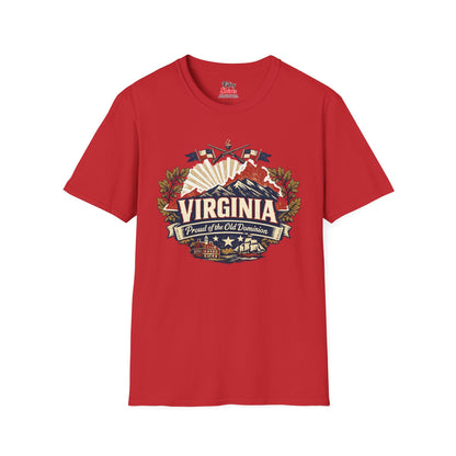 Virginia State Pride Unisex Softstyle T Shirt State Pride Graphic Tee Collections FS03