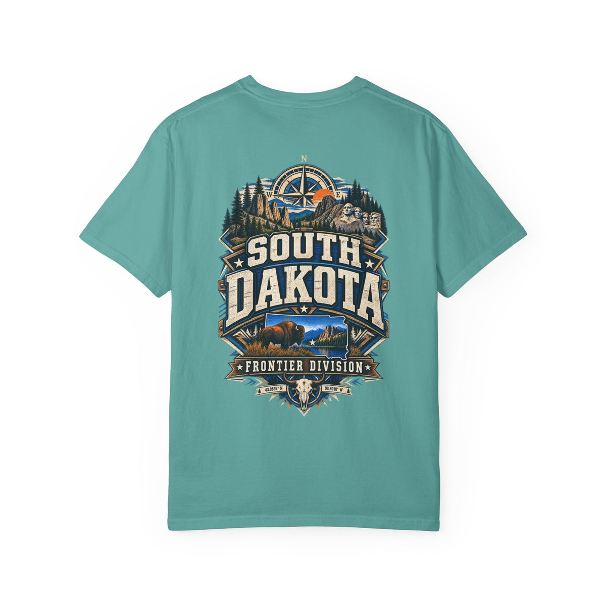 South Dakota Frontier Division Unisex Comfort Color 1717 Streetwear Graphic Tee