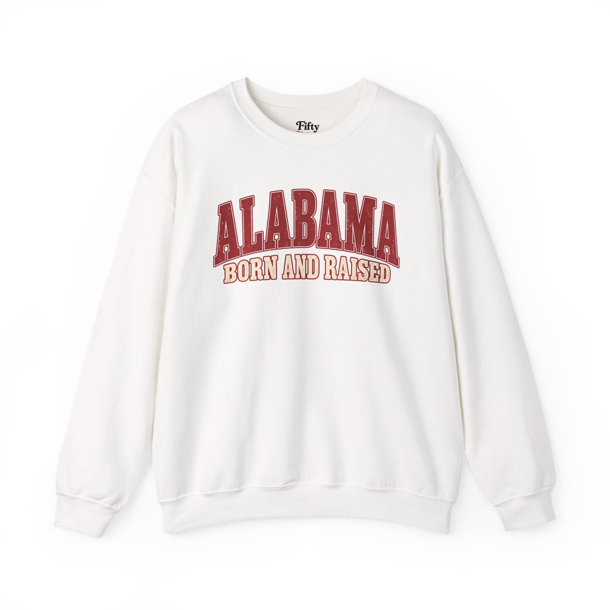 Alabama Born and Raised Classic Southern Heritage Unisex Sweatshirt Graphic