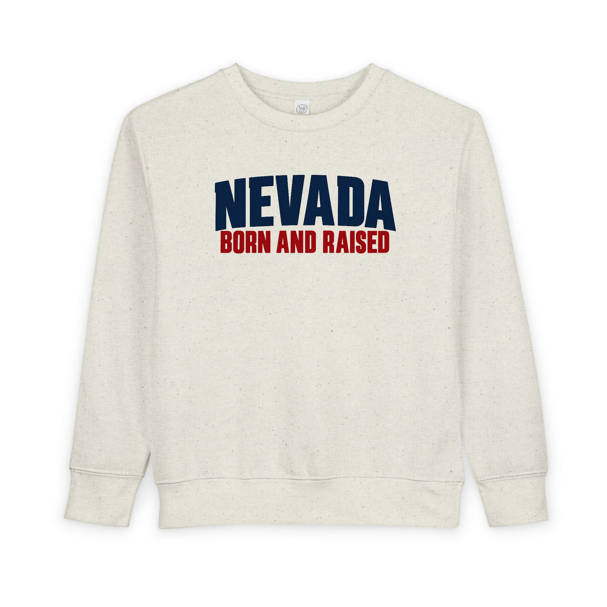 Nevada Born and Raised Minimal Heritage Unisex Toddler Sweatshirt