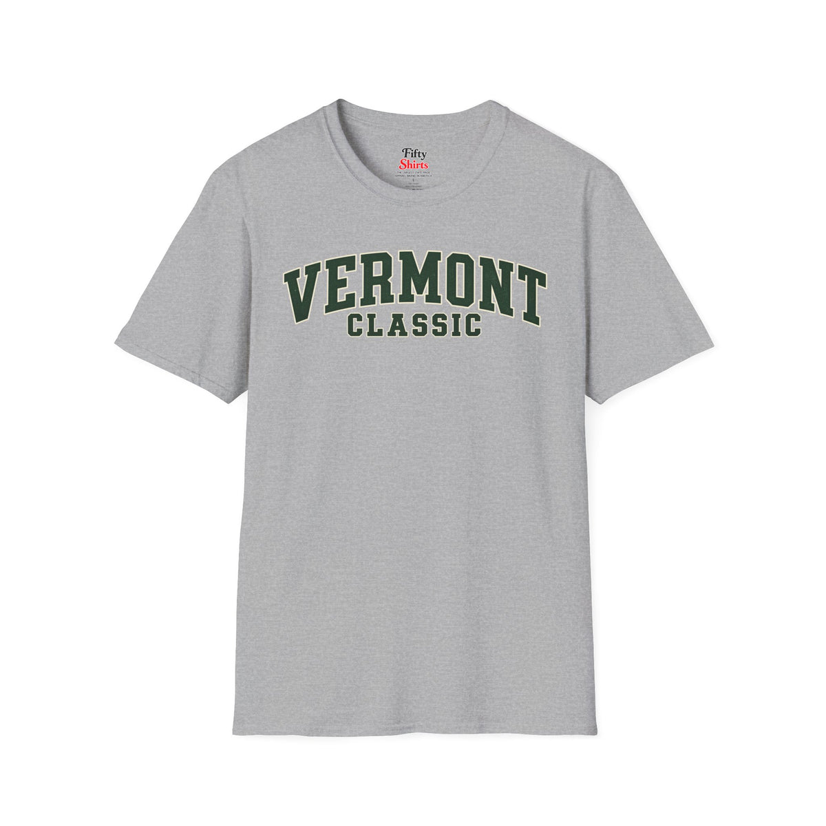 Vermont Classic Unisex Softstyle T Shirt State Name Graphic Tee