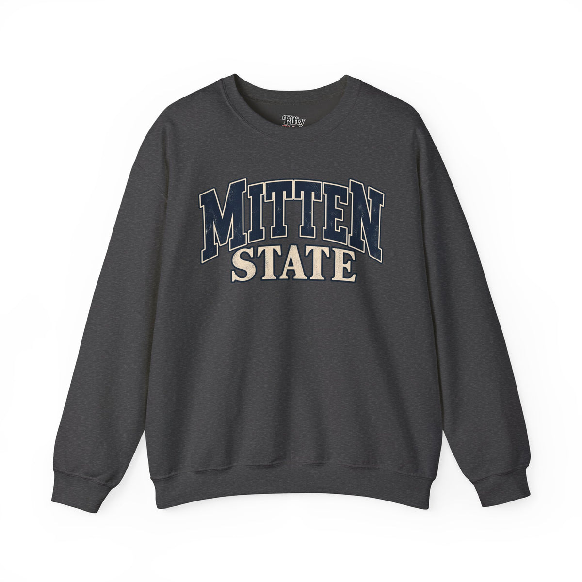 Michigan Mitten State Unisex Crewneck Sweatshirt State Name Graphic