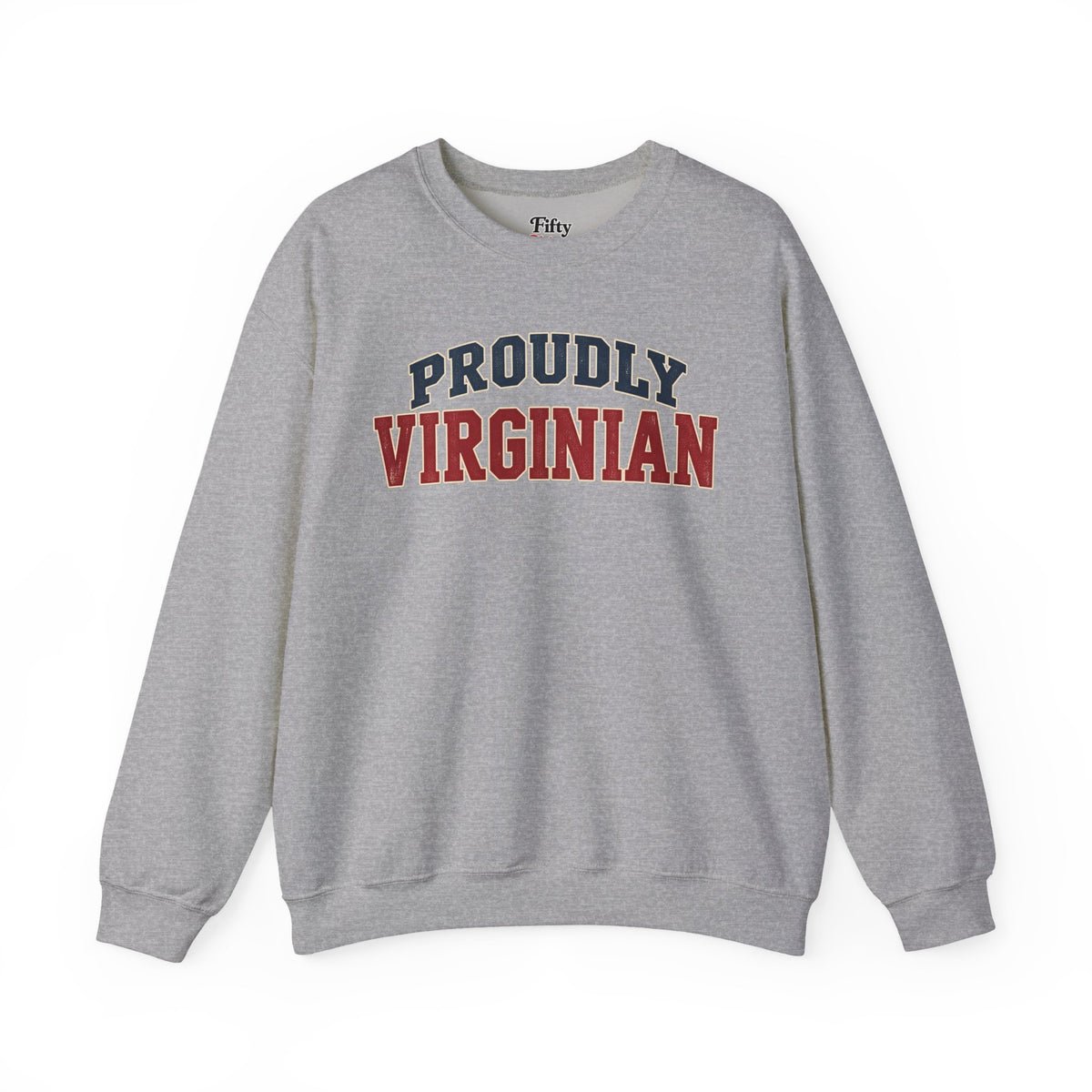 Proudly Virginian Virginia Unisex Crewneck Sweatshirt State Name Graphic
