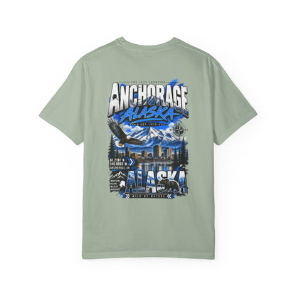 Anchorage Alaska Streetwear  Unisex Comfort Color 1717 Streetwear Graphic Tee