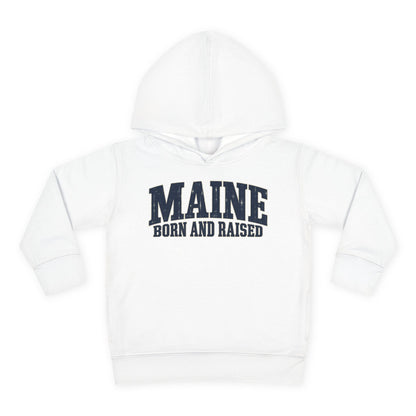 Maine Born and Raised Coastal Heritage Unisex Toddler Pullover Fleece Hoodie