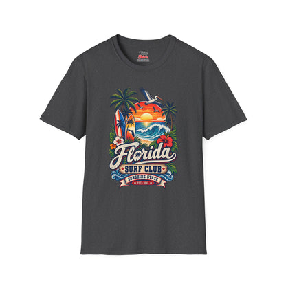 Florida Surf Club Unisex Softstyle T Shirt State Pride Graphic Tee Collections FS03