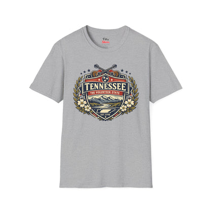 Tennessee Heritage Badge Unisex Softstyle T Shirt State Pride Graphic Tee Collections FS03
