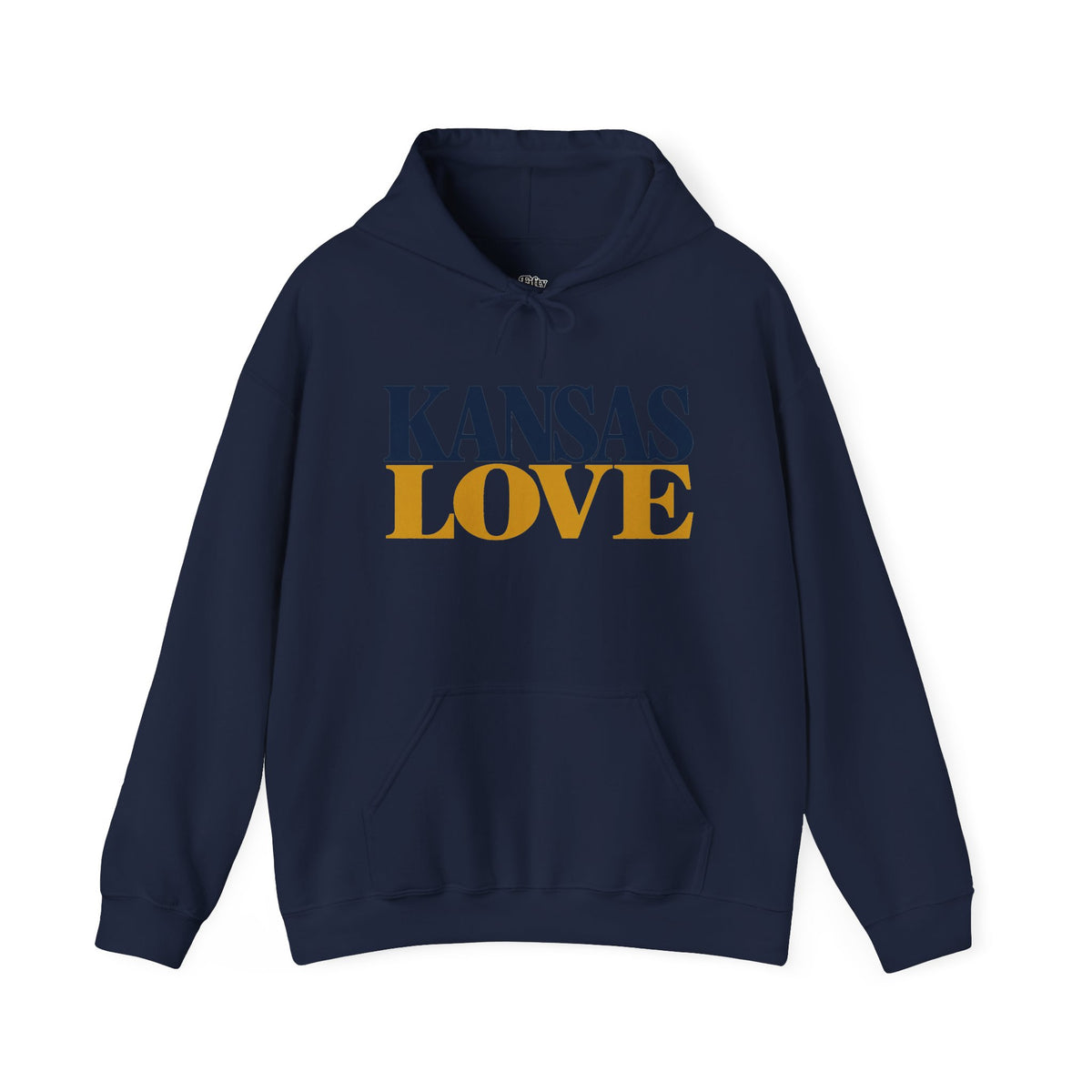 Kansas Love Unisex Hoodie State Name Graphic