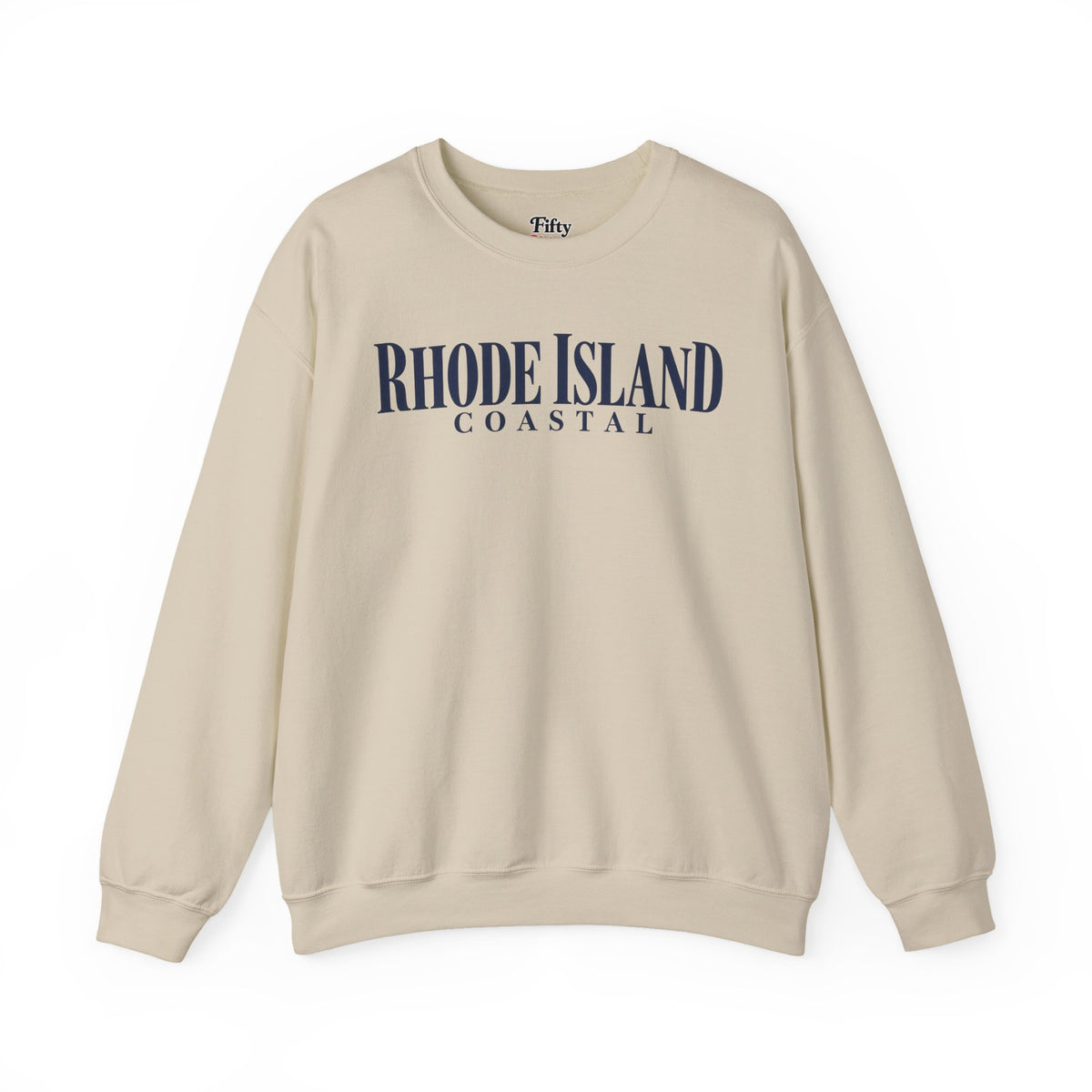 Rhode Island Coastal Unisex Crewneck Sweatshirt State Name Graphic