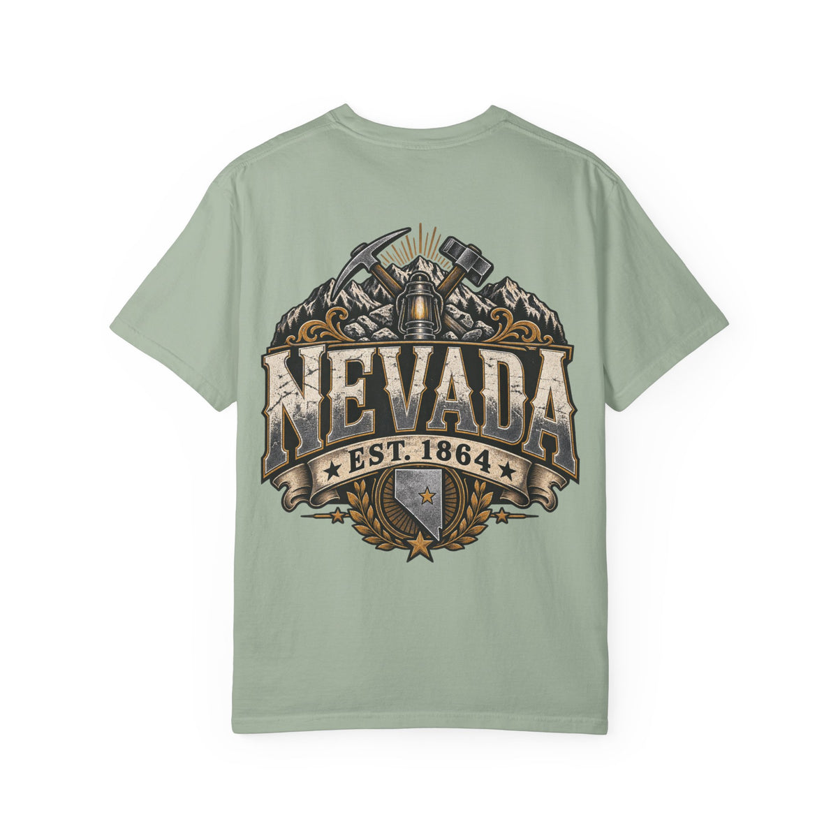 Nevada Established 1864 Unisex Comfort Color 1717 Streetwear Graphic Tee