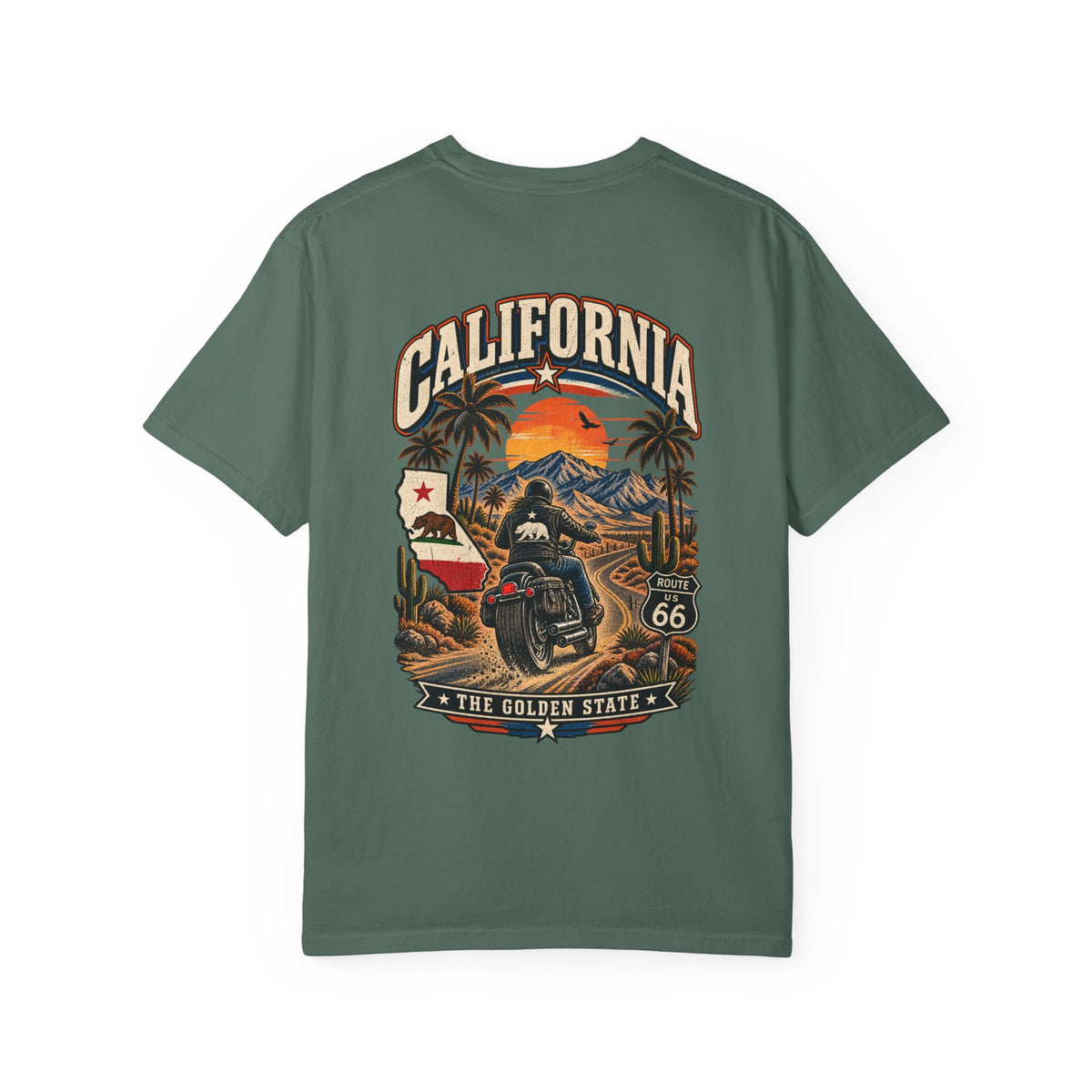 California Desert Rider  Unisex Comfort Color 1717 Streetwear Graphic Tee