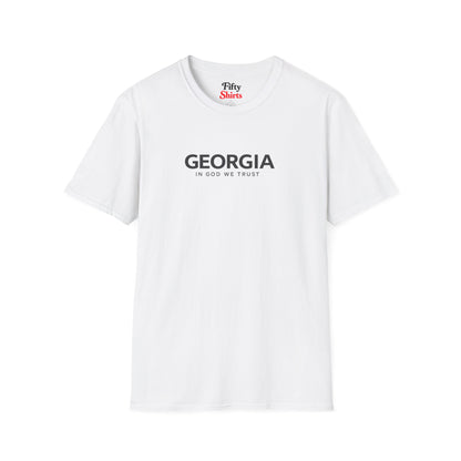 Georgia All State In God We Trust Front Design Unisex Everyday Tee