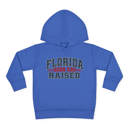 Florida Born and Raised Rustic Americana Unisex Toddler Pullover Fleece Hoodie