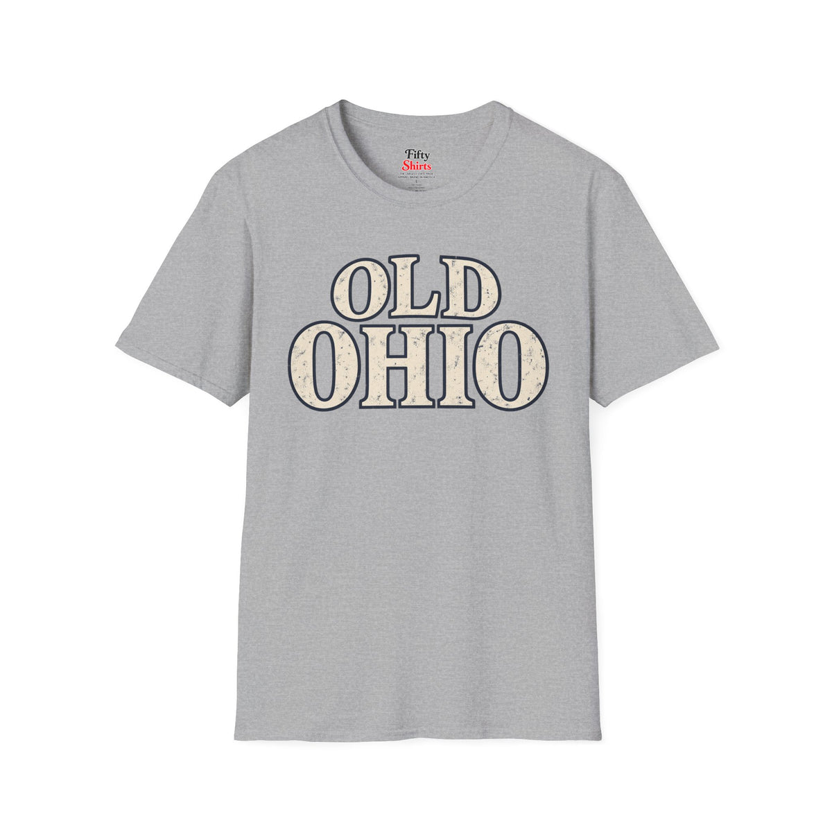 Old Ohio Unisex Softstyle T Shirt State Name Graphic Tee