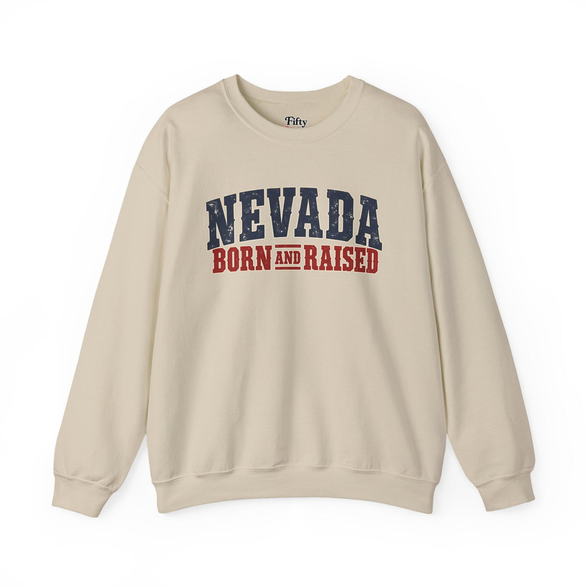 Nevada Born and Raised Vintage Western Workwear Unisex Sweatshirt Graphic