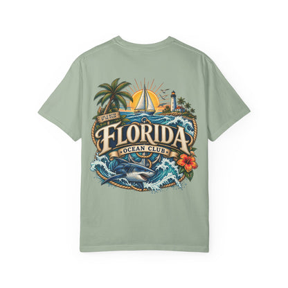 Florida Ocean Club  Unisex Comfort Color 1717 Streetwear Graphic Tee