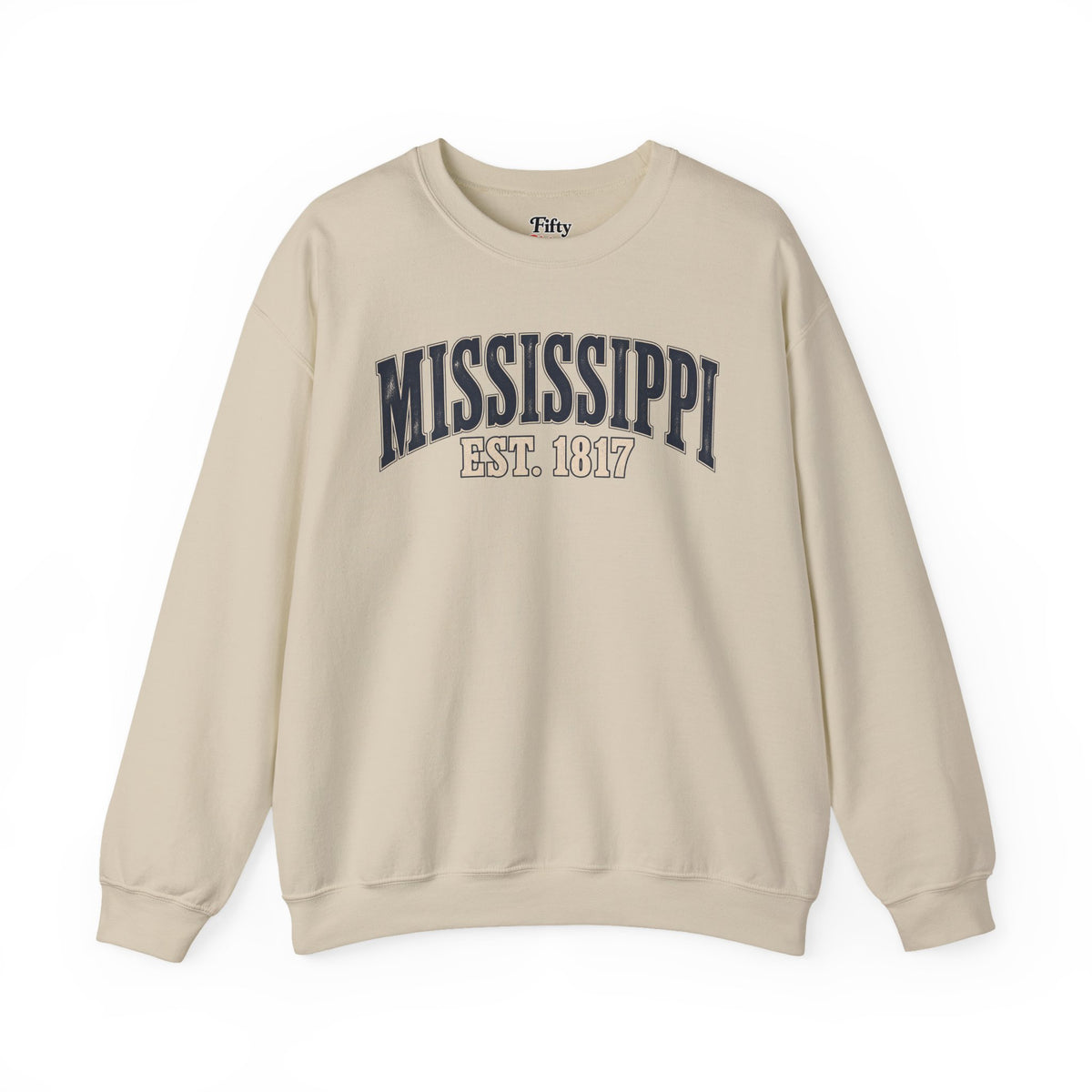 Mississippi Est 1817 Unisex Crewneck Sweatshirt State Name Graphic
