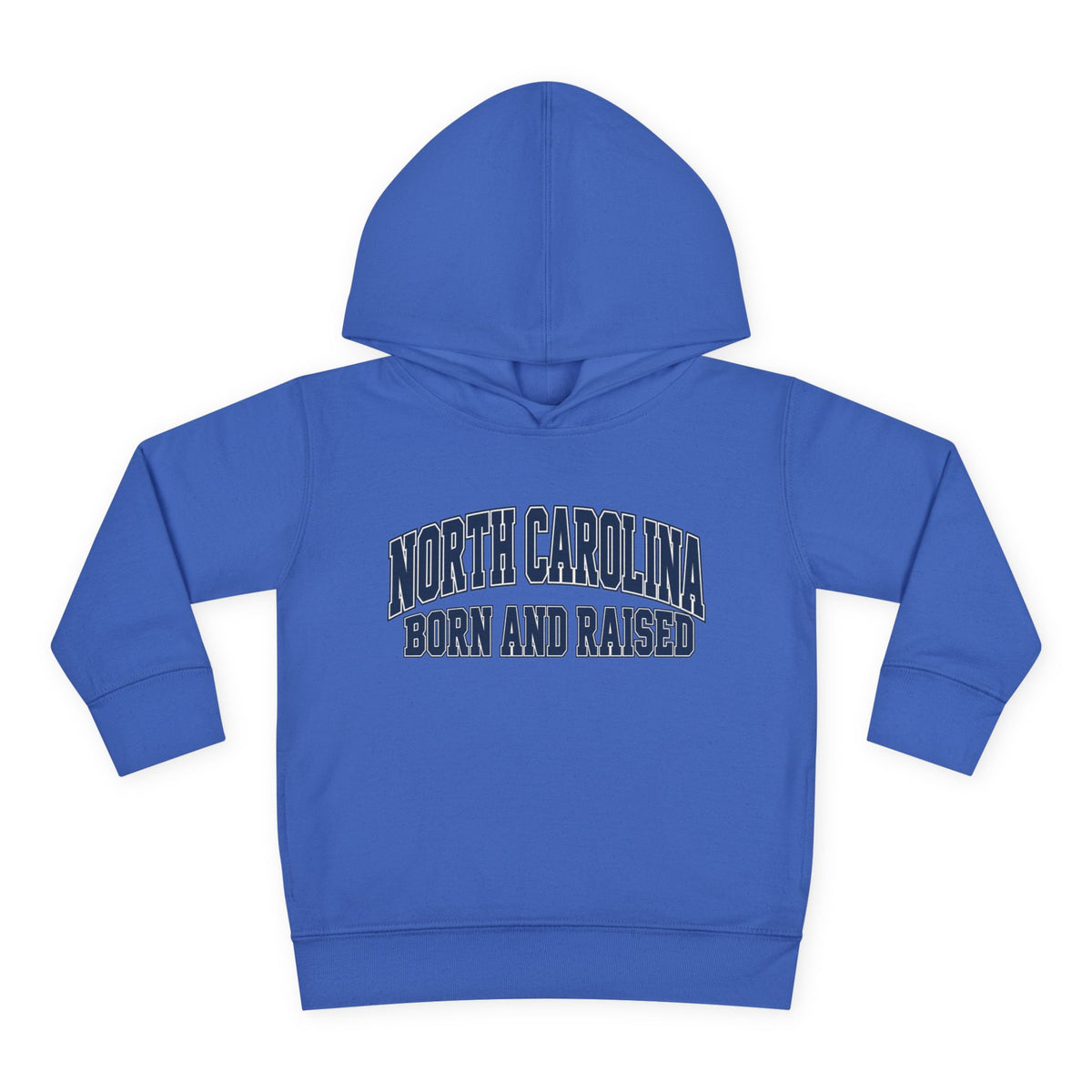 North Carolina Born and Raised Old-School Sportswear Unisex Toddler Pullover Fleece Hoodie