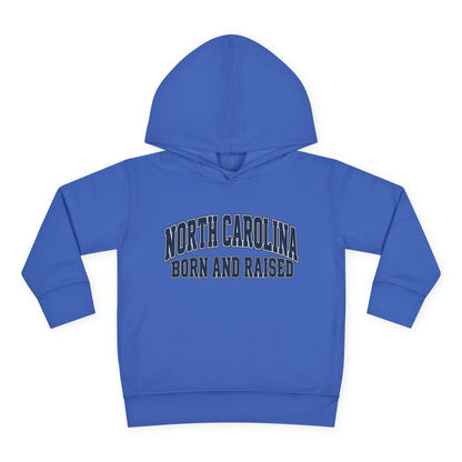 North Carolina Born and Raised Old-School Sportswear Unisex Toddler Pullover Fleece Hoodie