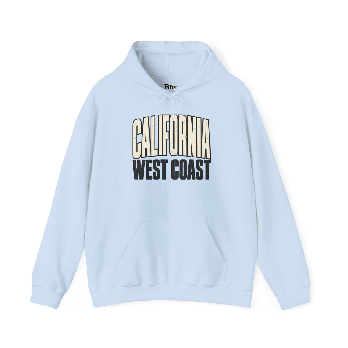 California West Coast Unisex Hoodie State Name Graphic