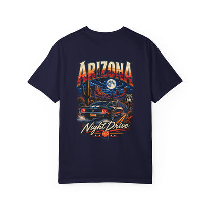 Arizona Night Drive  Unisex Comfort Color 1717 Streetwear Graphic Tee