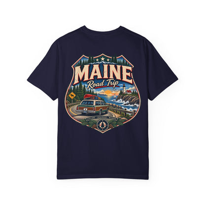 Maine Road Trip Unisex Comfort Color 1717 Streetwear Graphic Tee