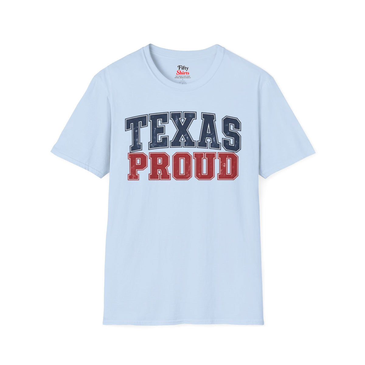 Texas Proud Unisex Softstyle T Shirt State Name Graphic Tee
