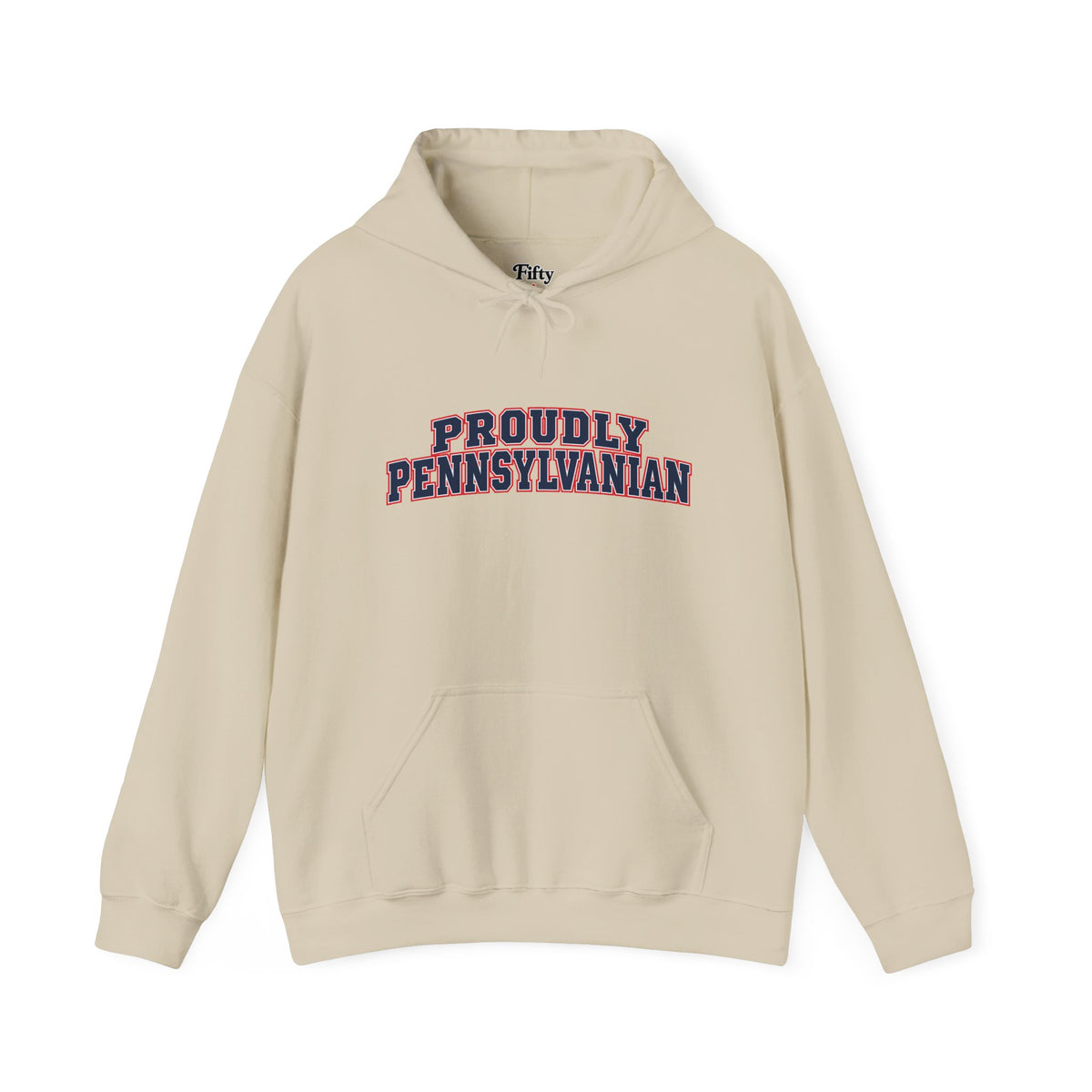 Proudly Pennsylvanian Pennsylvania Unisex Hoodie State Name Graphic