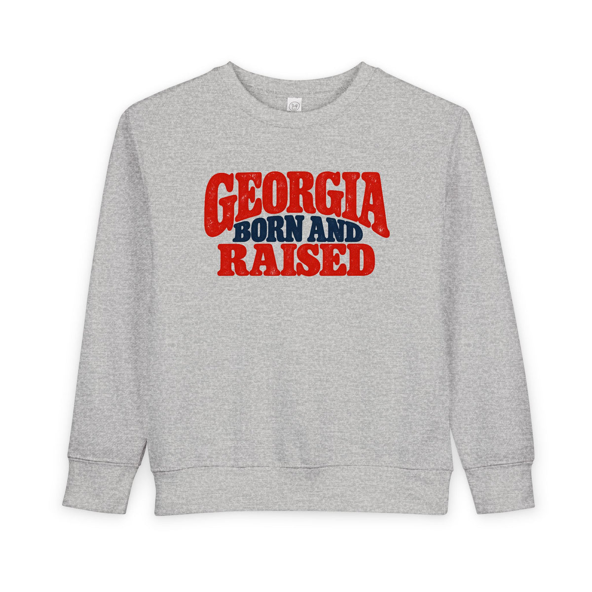 Georgia Born and Raised Retro Unisex Toddler Sweatshirt