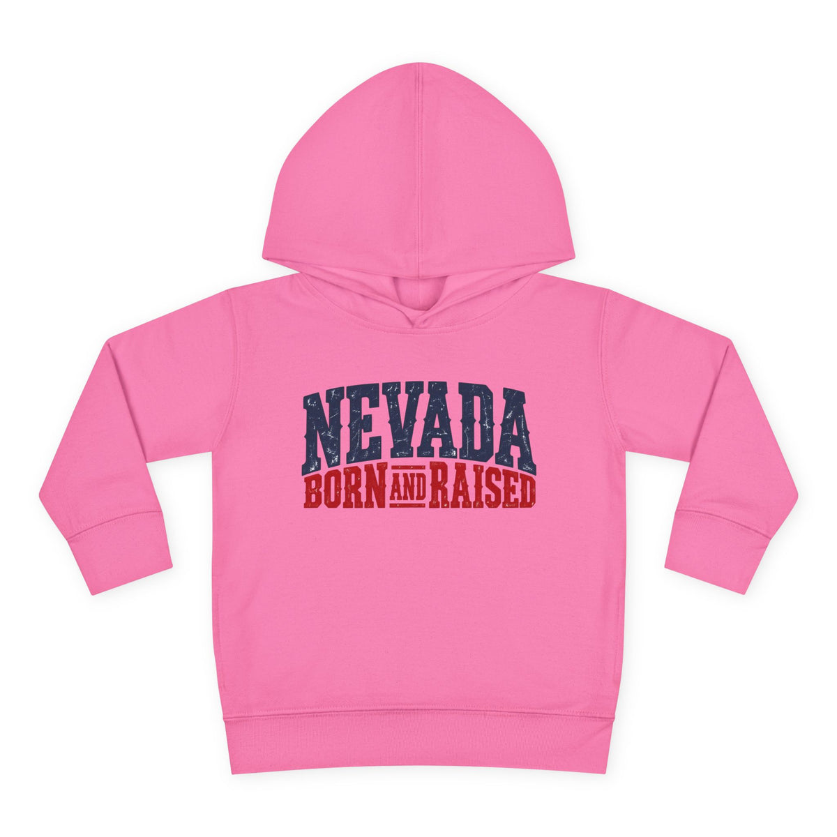 Nevada Born and Raised Rugged Western Unisex Toddler Pullover Fleece Hoodie