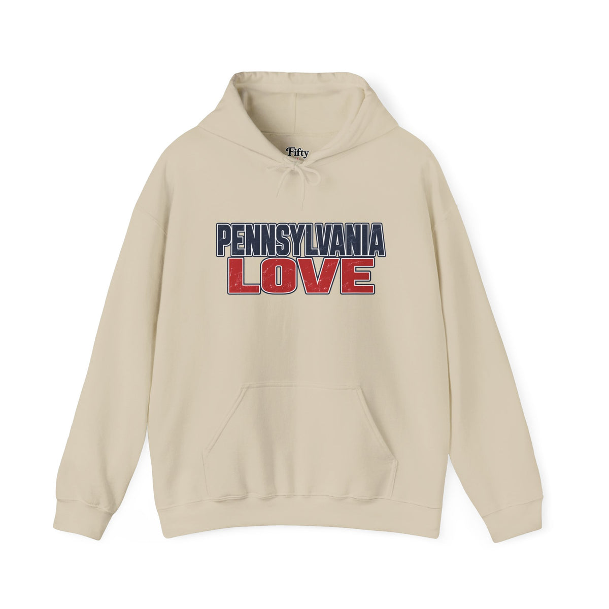 Pennsylvania Love Unisex Hoodie State Name Graphic