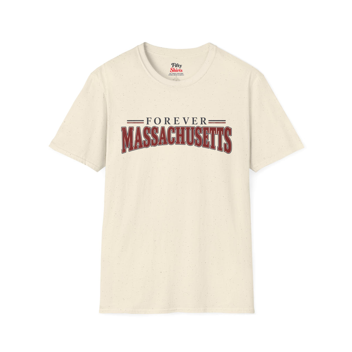 Forever Massachusetts Unisex Softstyle T Shirt State Name Graphic Tee