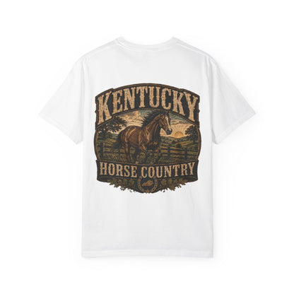 Kentucky Horse Country Unisex Comfort Color 1717 Streetwear Graphic Tee