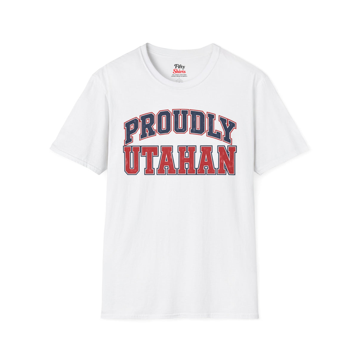 Proudly Utahan Utah Unisex Softstyle T Shirt State Name Graphic Tee