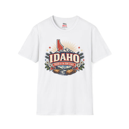Idaho State Pride Unisex Softstyle T Shirt State Pride Graphic Tee Collections FS03