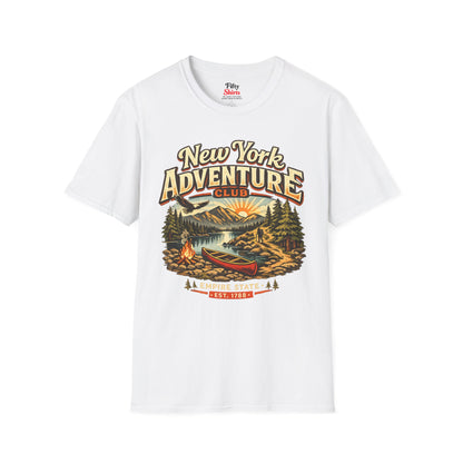 New York Outdoor Club Unisex Softstyle T Shirt State Pride Graphic Tee Collections FS03