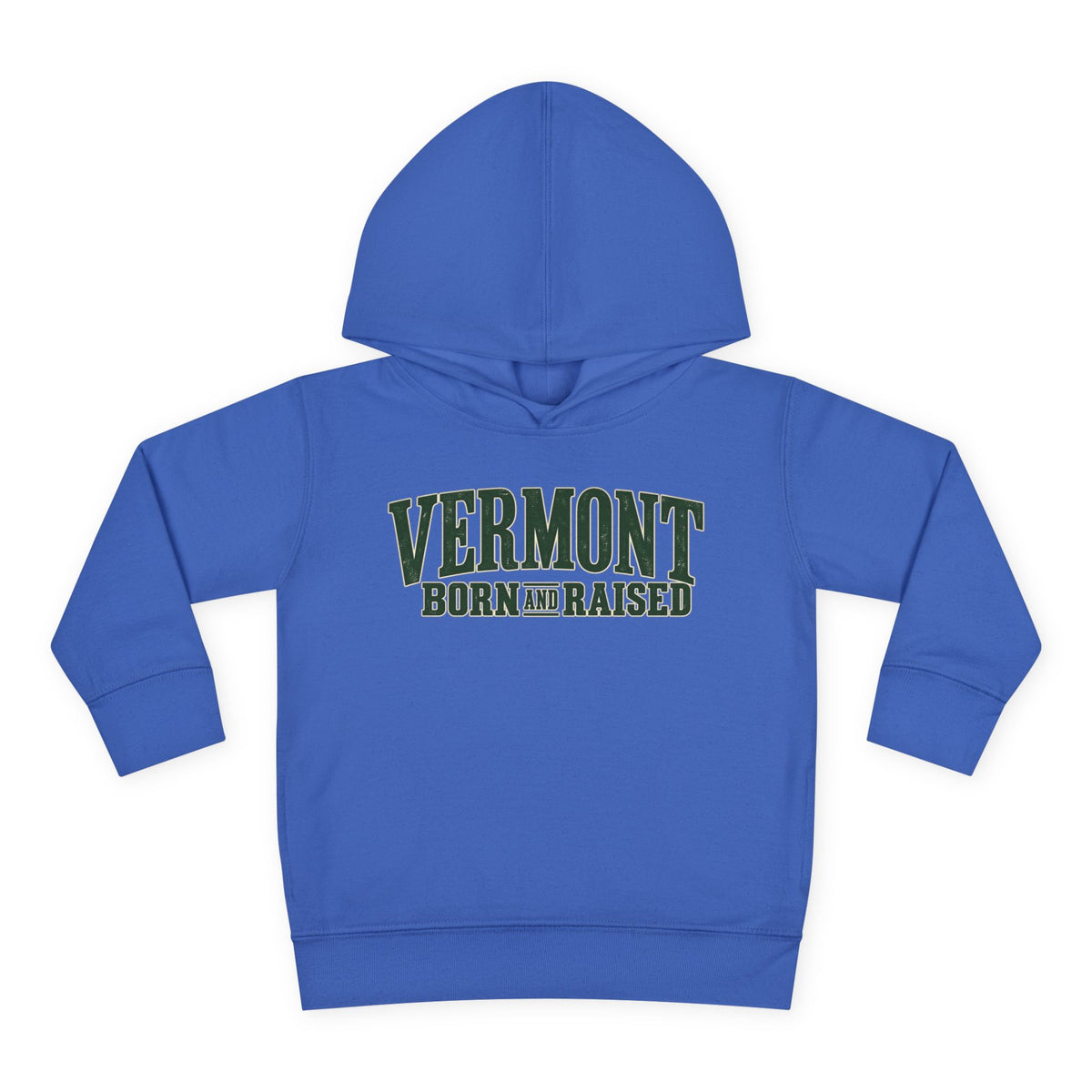 Vermont Born and Raised Premium Vermont Heritage Unisex Toddler Pullover Fleece Hoodie
