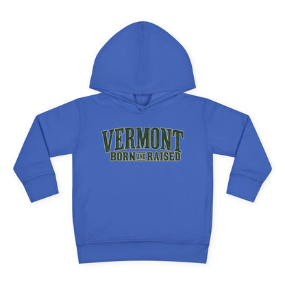 Vermont Born and Raised Premium Vermont Heritage Unisex Toddler Pullover Fleece Hoodie