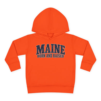 Maine Born and Raised Coastal Heritage Unisex Toddler Pullover Fleece Hoodie