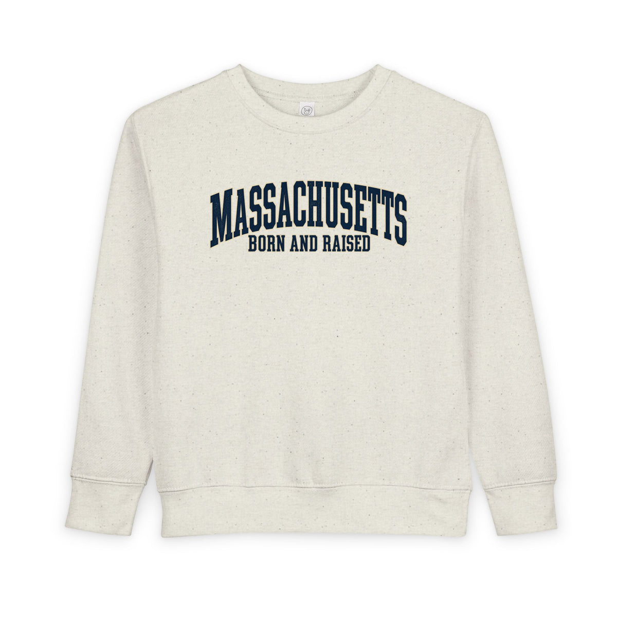 Massachusetts Born and Raised Classic Souvenir Style Unisex Toddler Sweatshirt