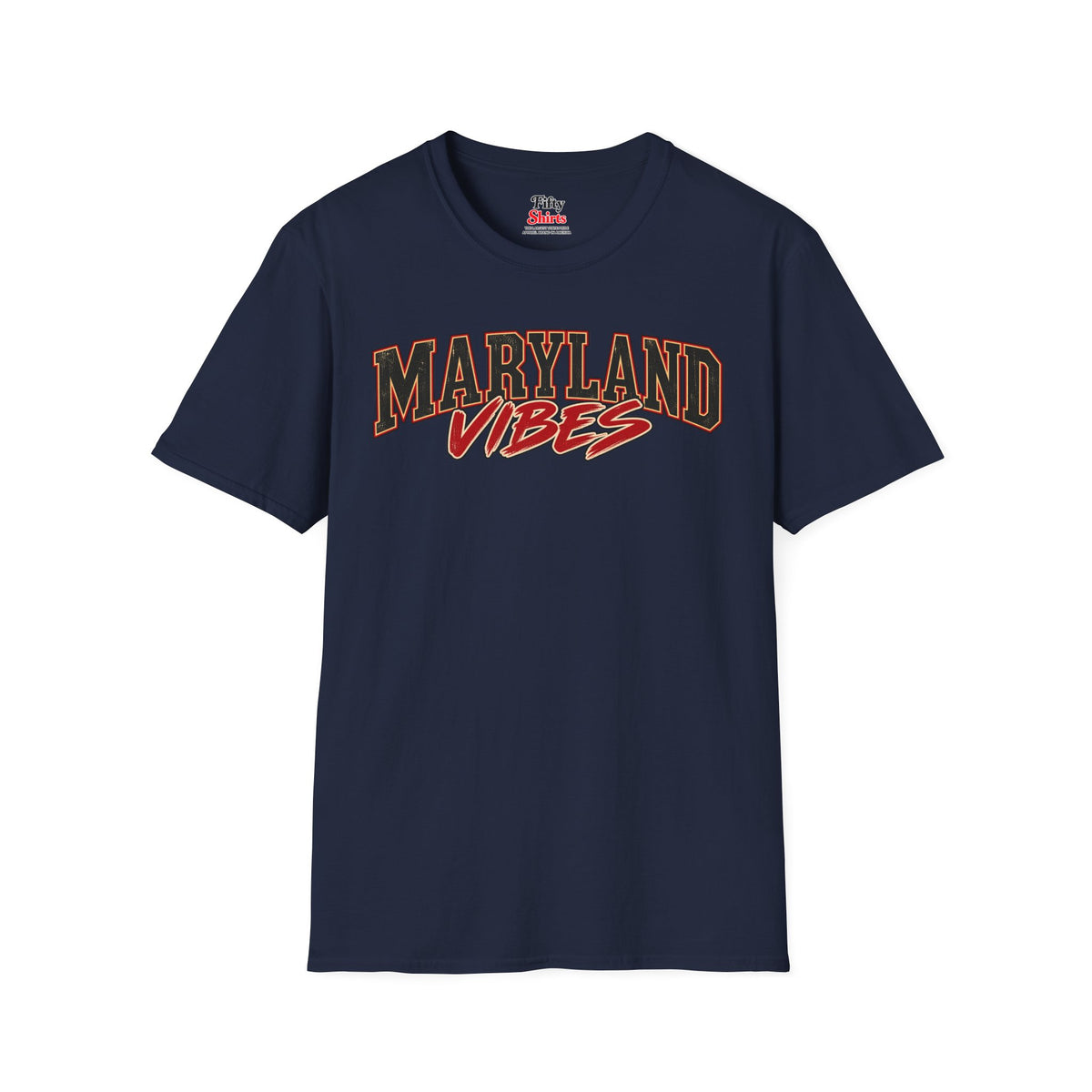 Maryland Vibes Unisex Softstyle T Shirt State Name Graphic Tee